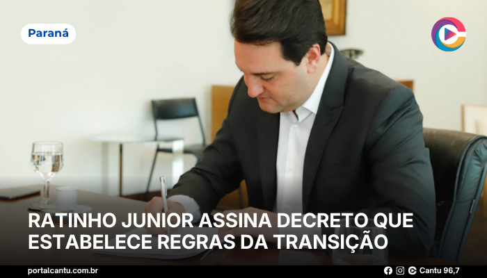Ratinho Junior assina decreto que estabelece regras da transição