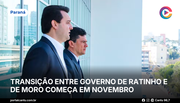 Transição entre governo de Ratinho e de Moro começa em novembro