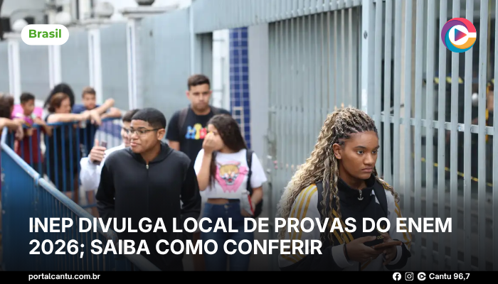 Inep divulga local de provas do Enem 2026; saiba como conferir