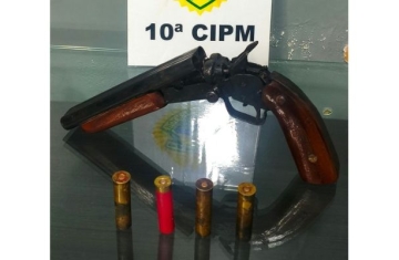 Nova Laranjeiras –  Homem é detido com arma sem documentação